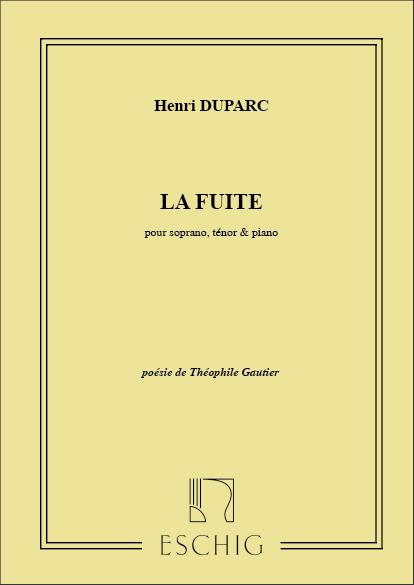 La Fuite. Duo Pour Soprano, Tenor Et Piano